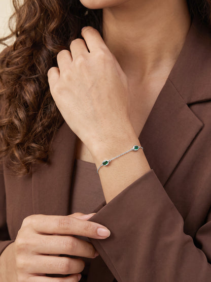 Silver Jade Solstice Bracelet