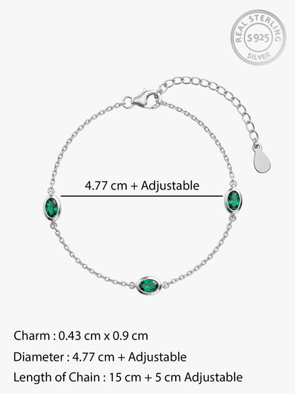 Silver Jade Solstice Bracelet