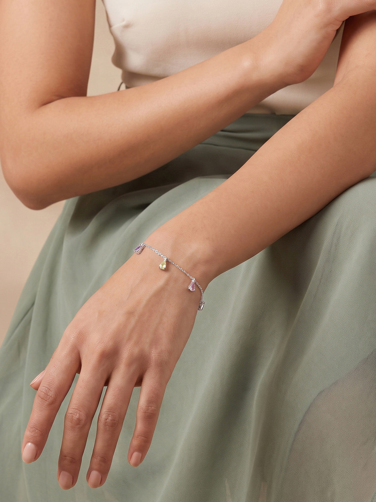 Silver Drusilla Charm Bracelet