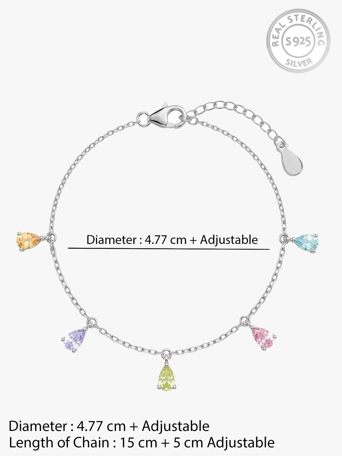 Silver Drusilla Charm Bracelet