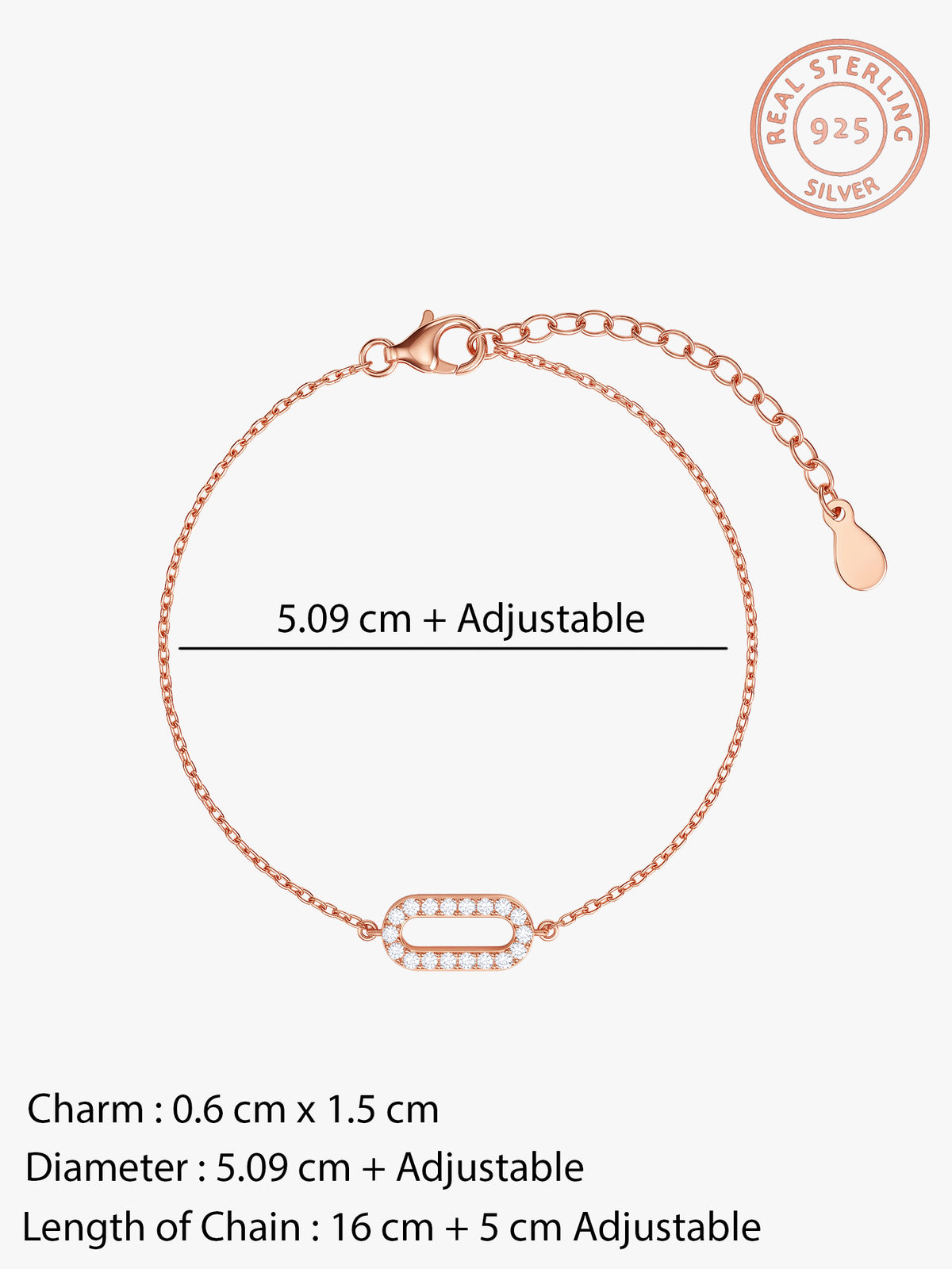 Rose Gold Classic Hollow Bracelet