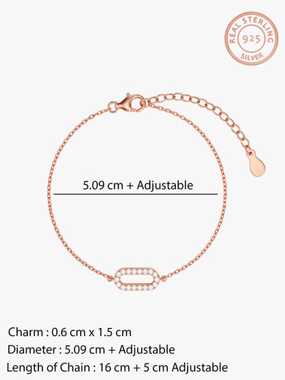 Rose Gold Classic Hollow Bracelet