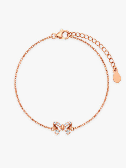 Rose Gold Petit Bow Bracelet
