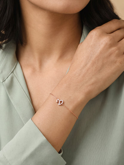 Rose Gold Beautiful Luv Bracelet