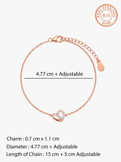 Rose Gold Beautiful Luv Bracelet