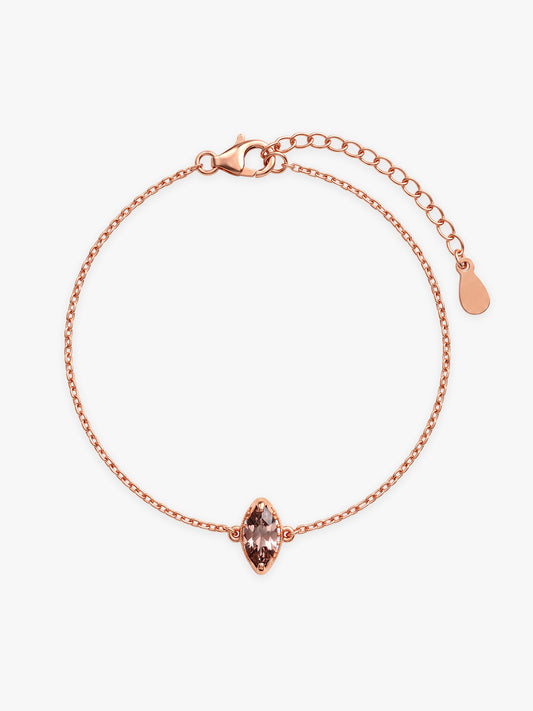 Rose Gold Classic Pear Bracelet