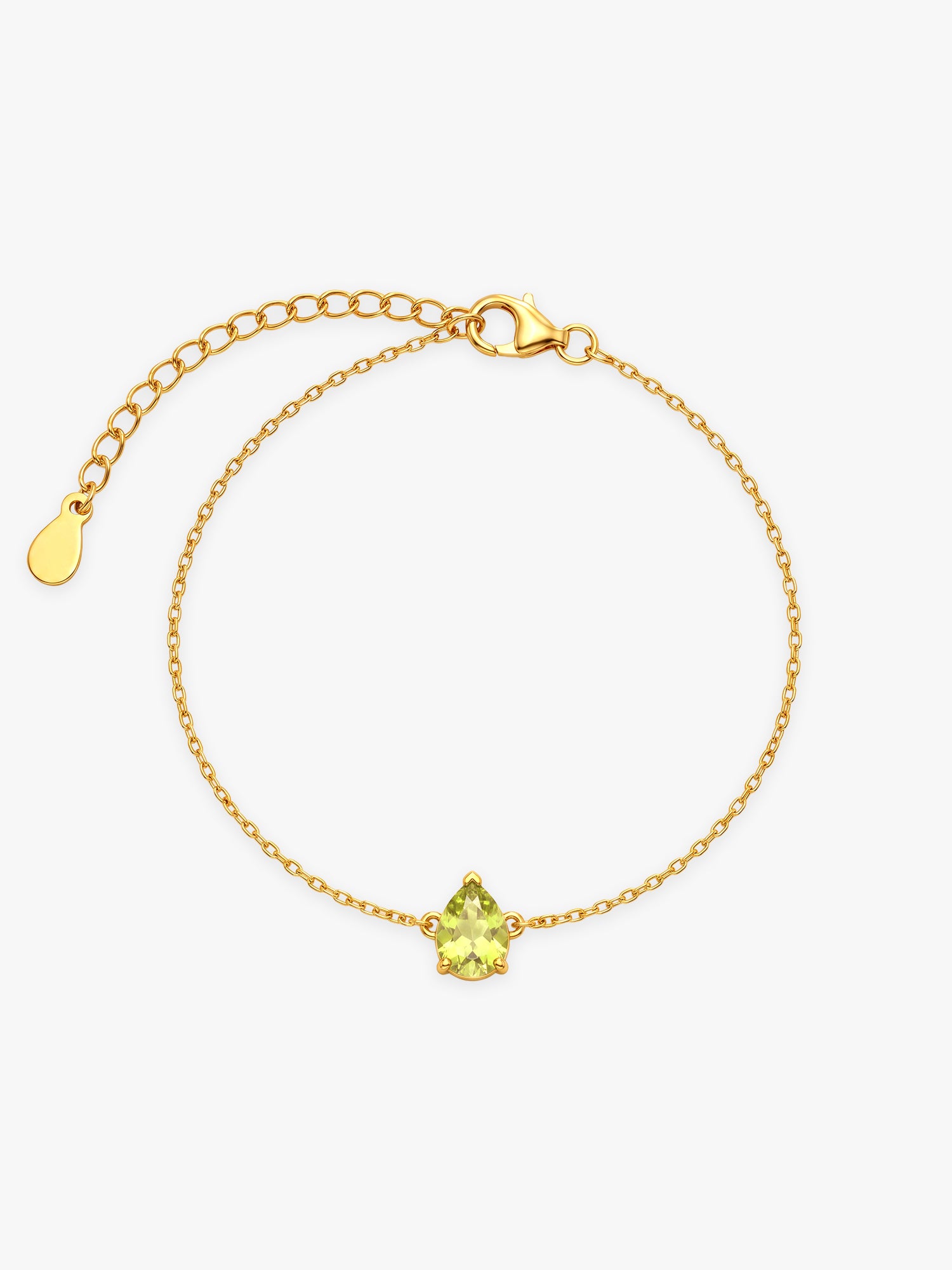 Golden Larkspur Teardrop Bracelet