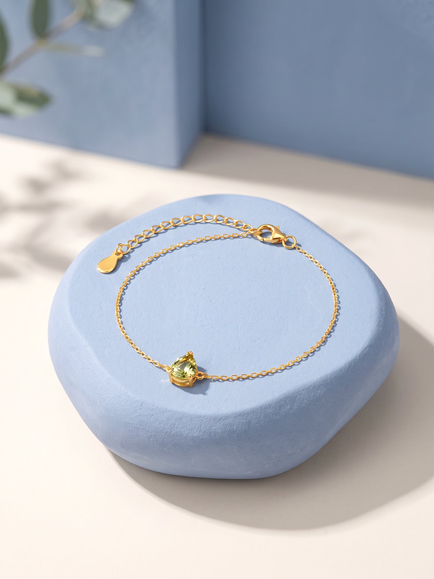 Golden Larkspur Teardrop Bracelet