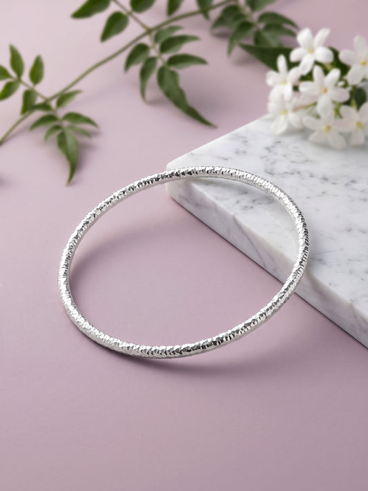 Silver Grace Shine Bangle (Size 2.4)