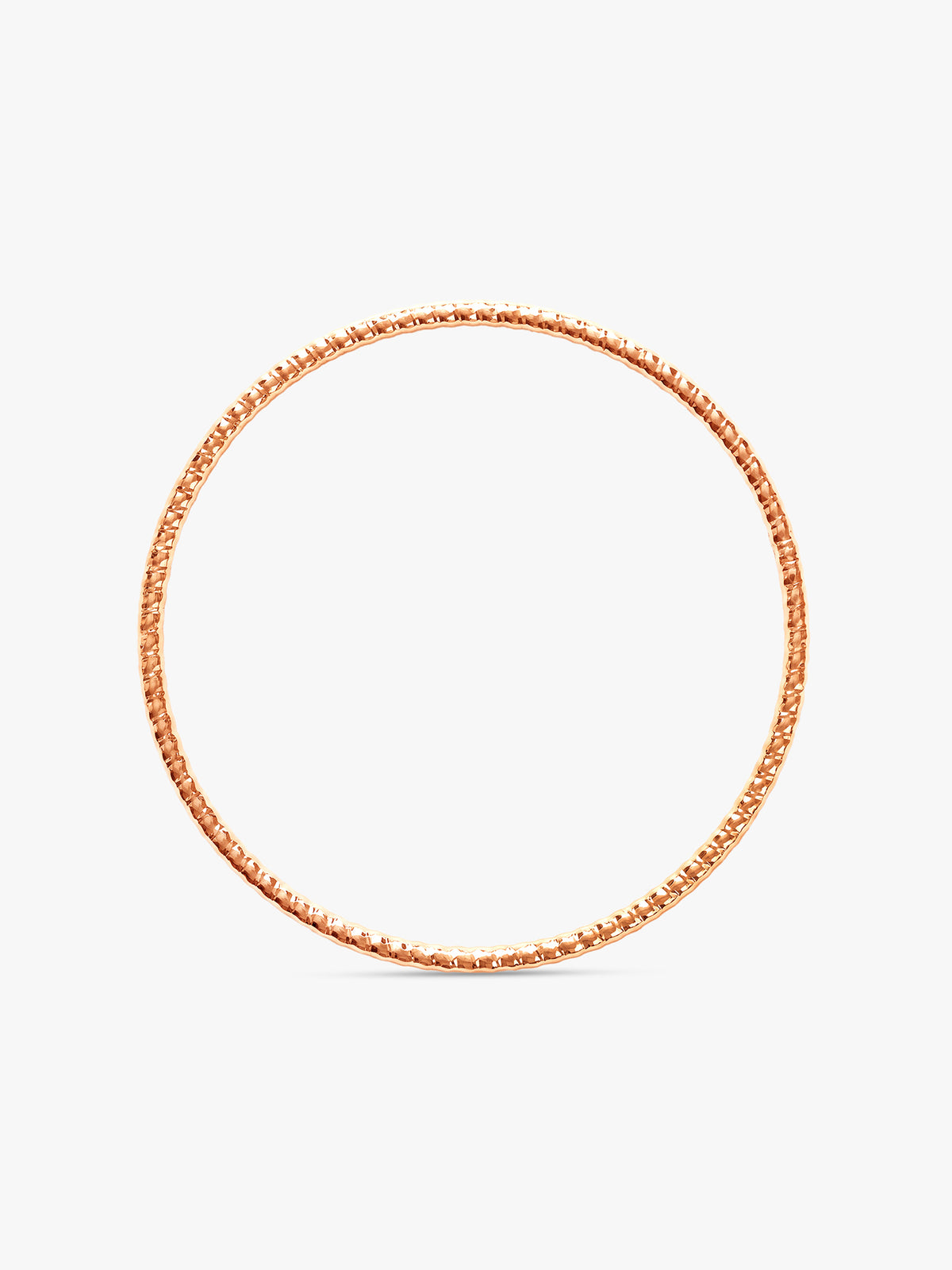Rose Gold Grace Shine Bangle (Size 2.4)