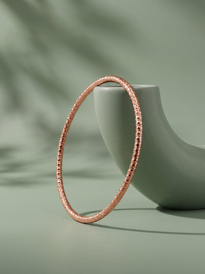 Rose Gold Grace Shine Bangle (Size 2.4)