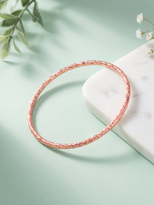 Rose Gold Grace Shine Bangle (Size 2.6)
