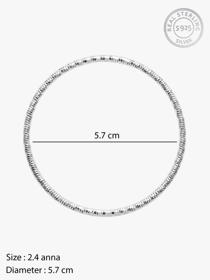 Silver Grace Shine Bangle (Size 2.4)
