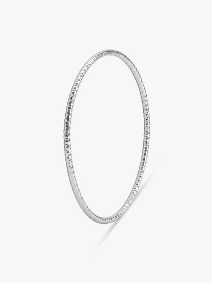 Silver Minimal Vibe Bangle (Size 2.6)