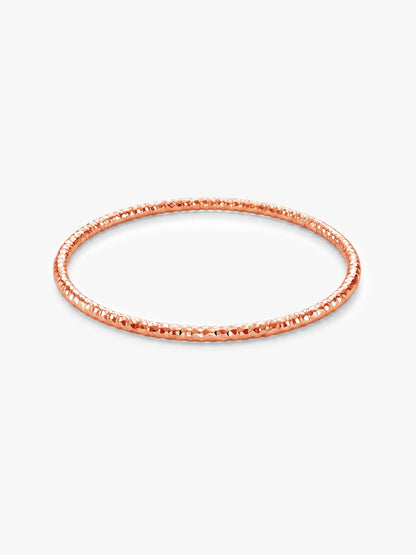 Rose Gold Minimal Vibe Bangle (Size 2.6)