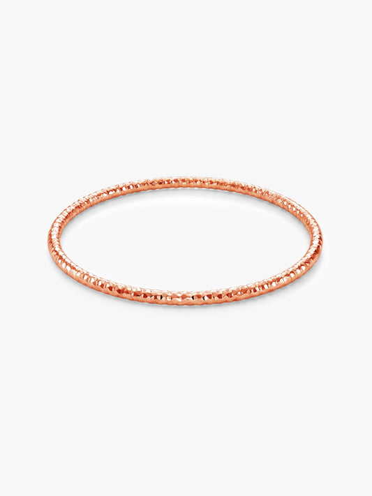 Rose Gold Minimal Vibe Bangle (Size 2.6)