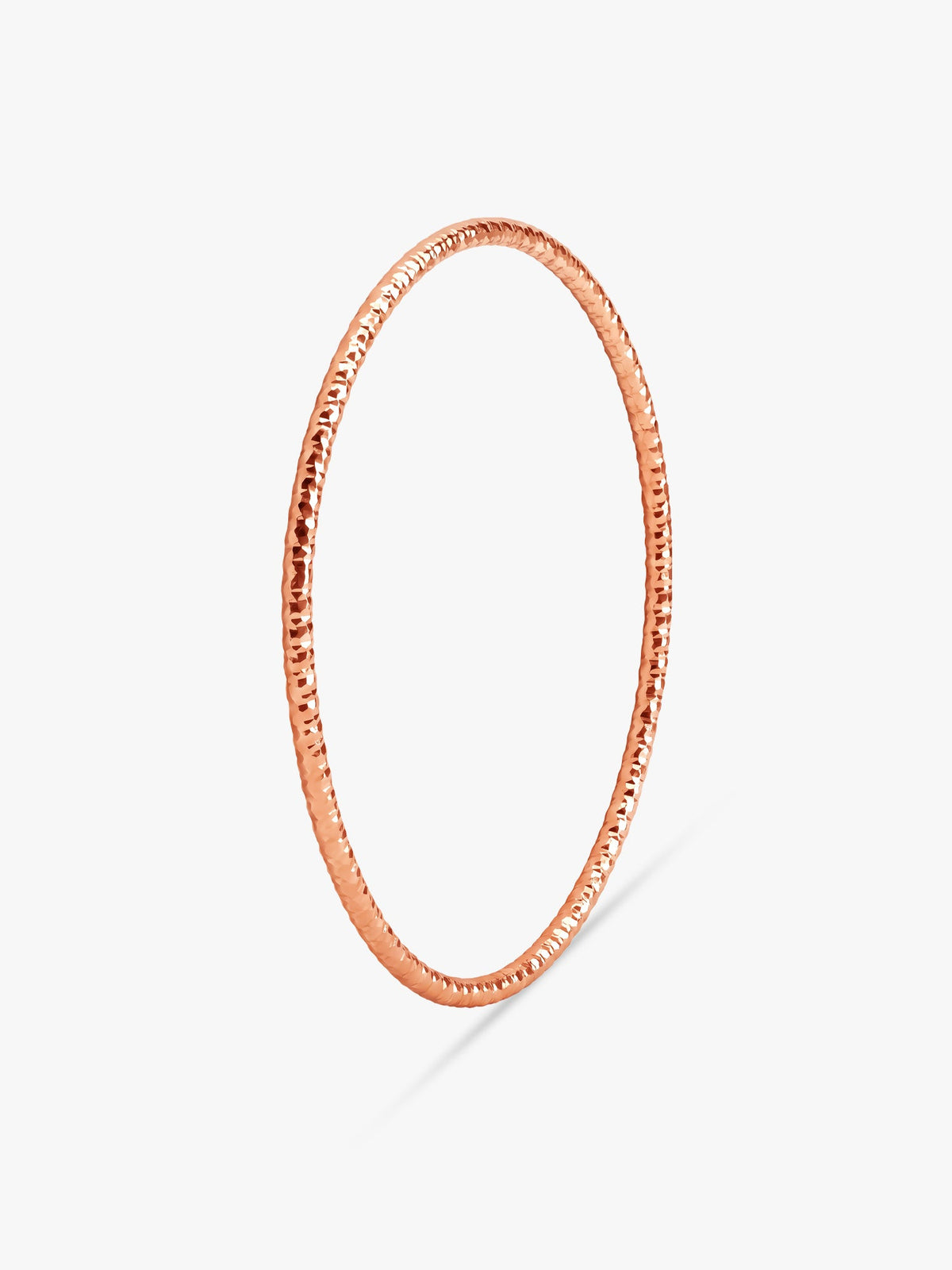 Rose Gold Minimal Vibe Bangle (Size 2.6)