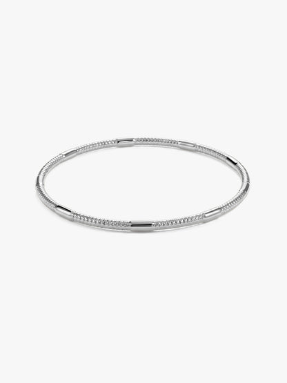 Silver Iselle Bangle (Size 2.4)