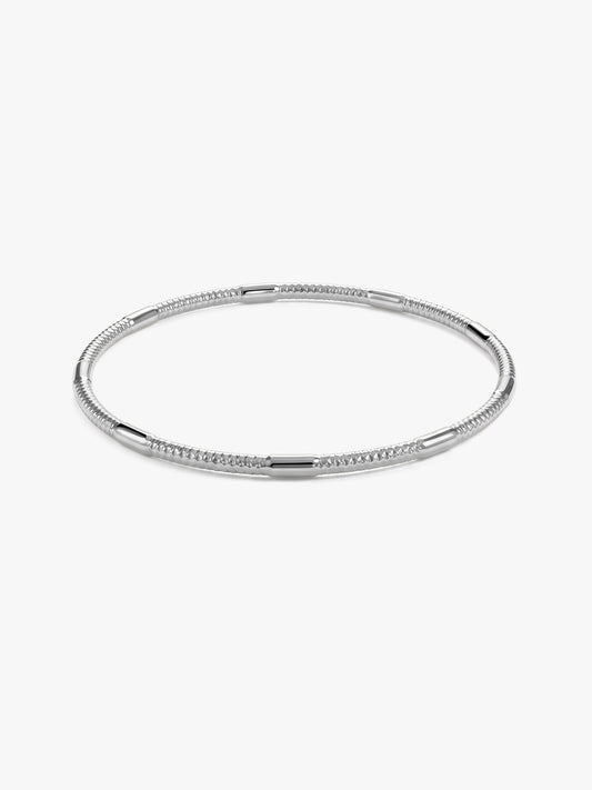 Silver Iselle Bangle (Size 2.4)
