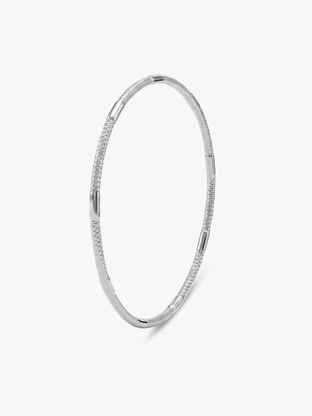 Silver Iselle Bangle (Size 2.4)