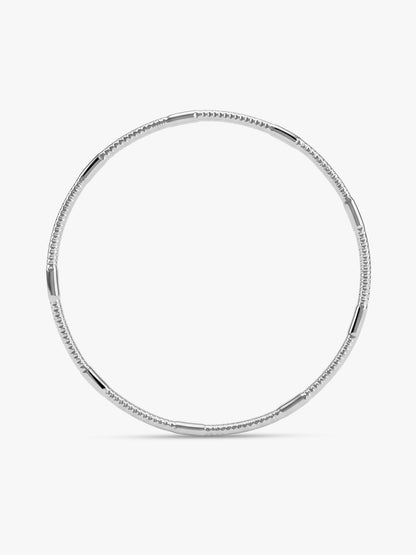 Silver Iselle Bangle (Size 2.4)