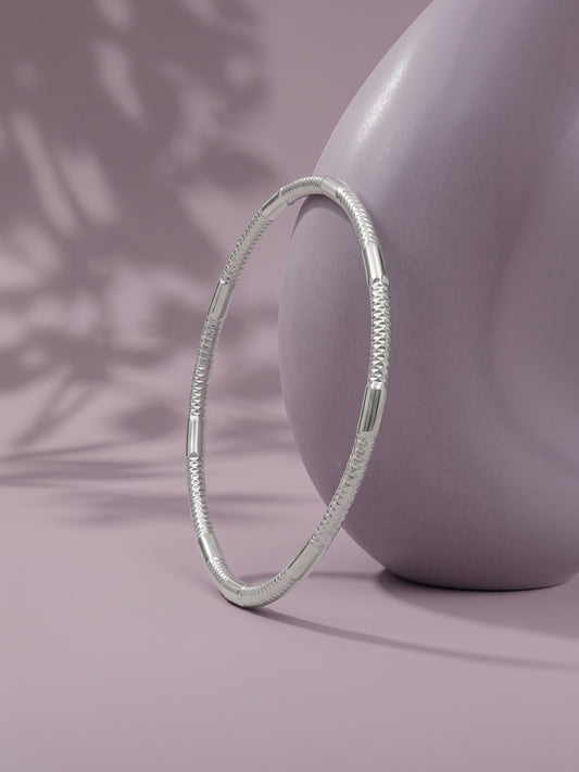 Silver Iselle Bangle (Size 2.4)