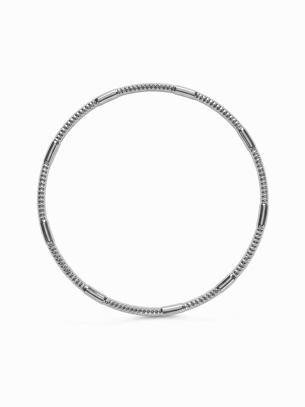 Silver Vanya Classic Bangle (Size 2.6)