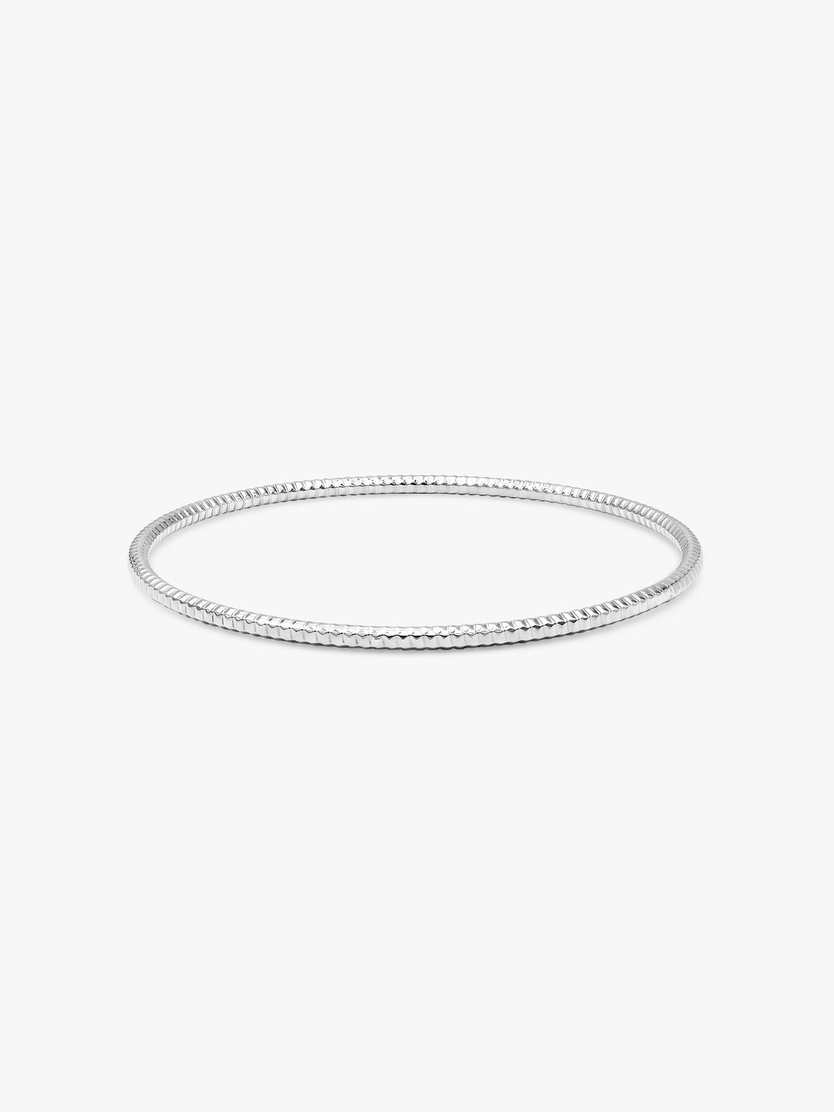 Silver Minimalistic Vibe Bangle (Size 2.6)