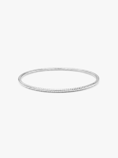 Silver Minimalistic Vibe Bangle (Size 2.6)