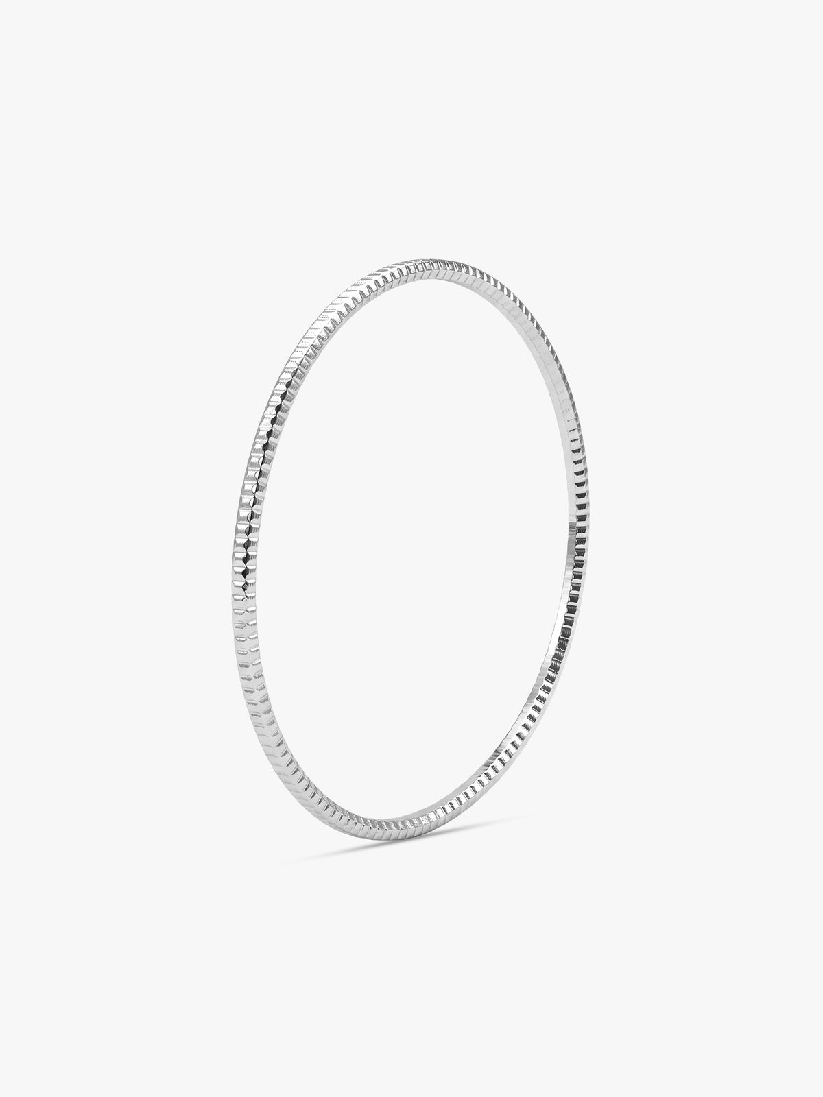 Silver Minimalistic Vibe Bangle (Size 2.6)