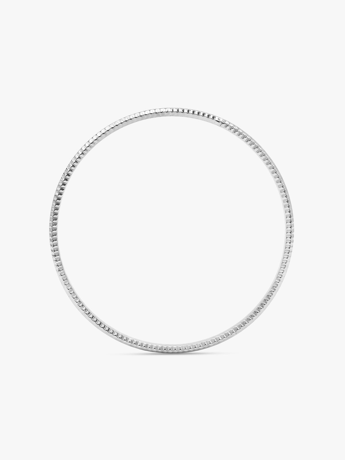 Silver Minimalistic Vibe Bangle (Size 2.6)