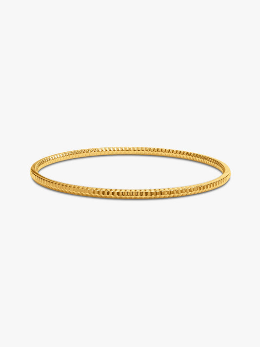 Golden Minimal Vibe Bangle (Size 2.4)
