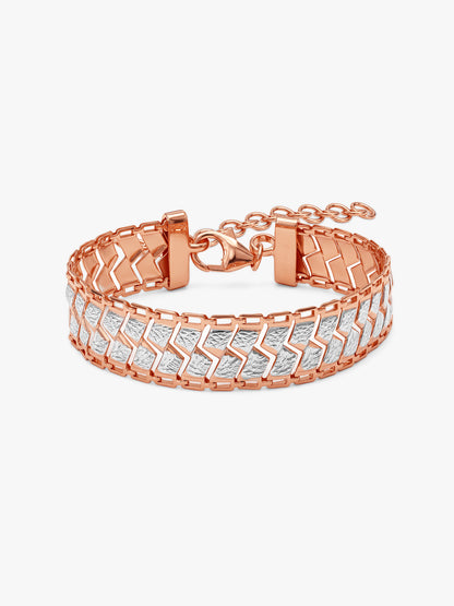 Dual Tone Melisande Silver Bracelet