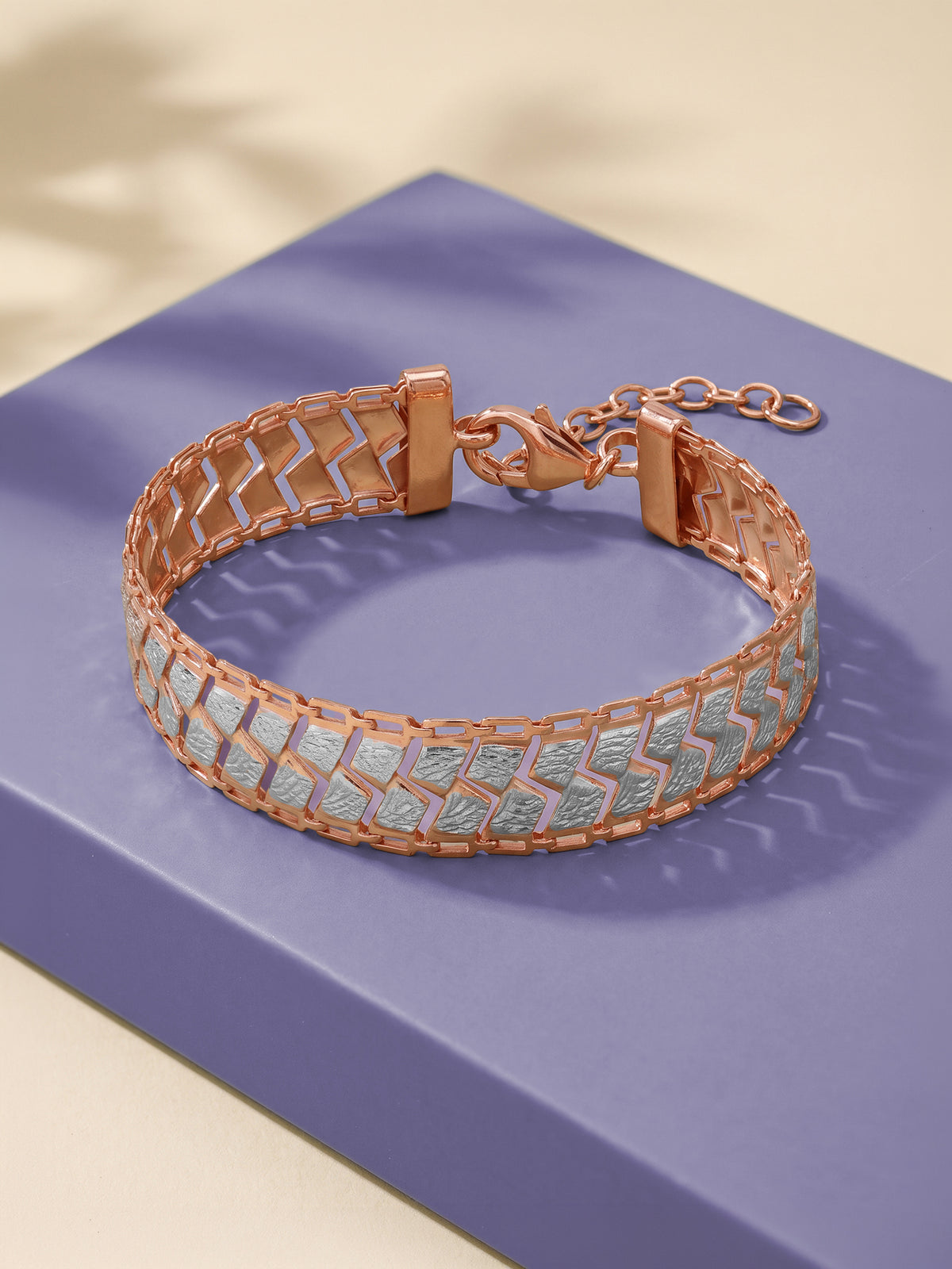 Dual Tone Melisande Silver Bracelet