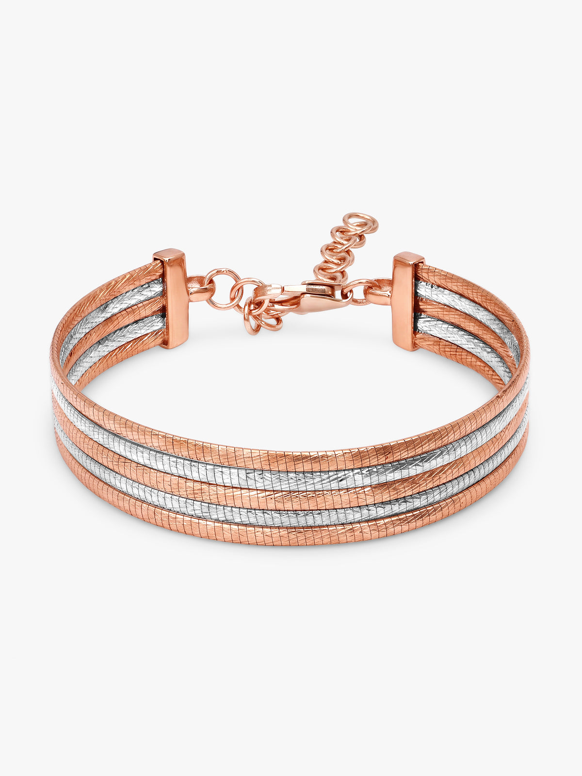 Dual Tone Odeline Silver Bracelet