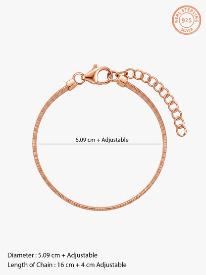 Dual Tone Odeline Silver Bracelet