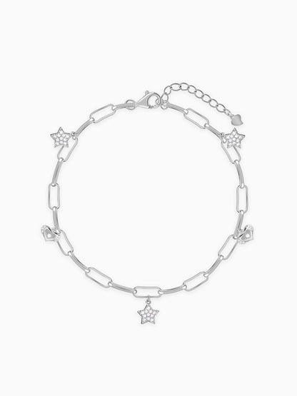 Silver Starry Love Bracelet