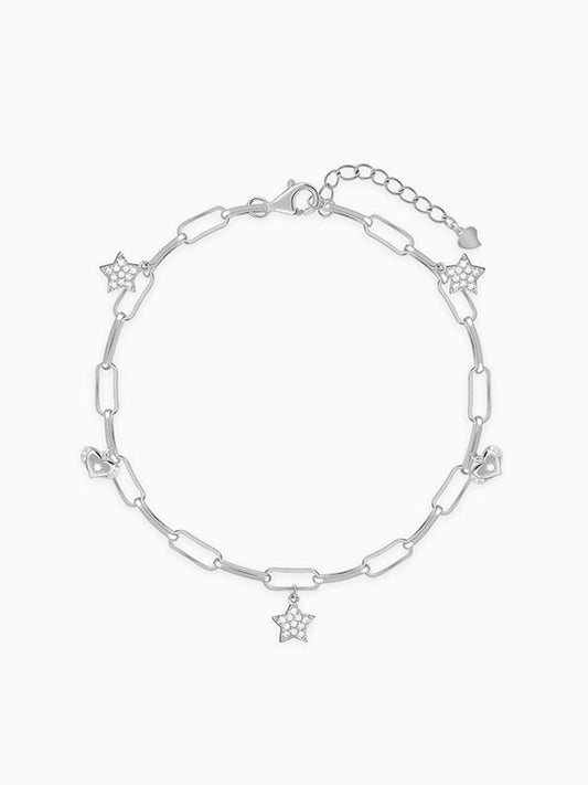Silver Starry Love Bracelet