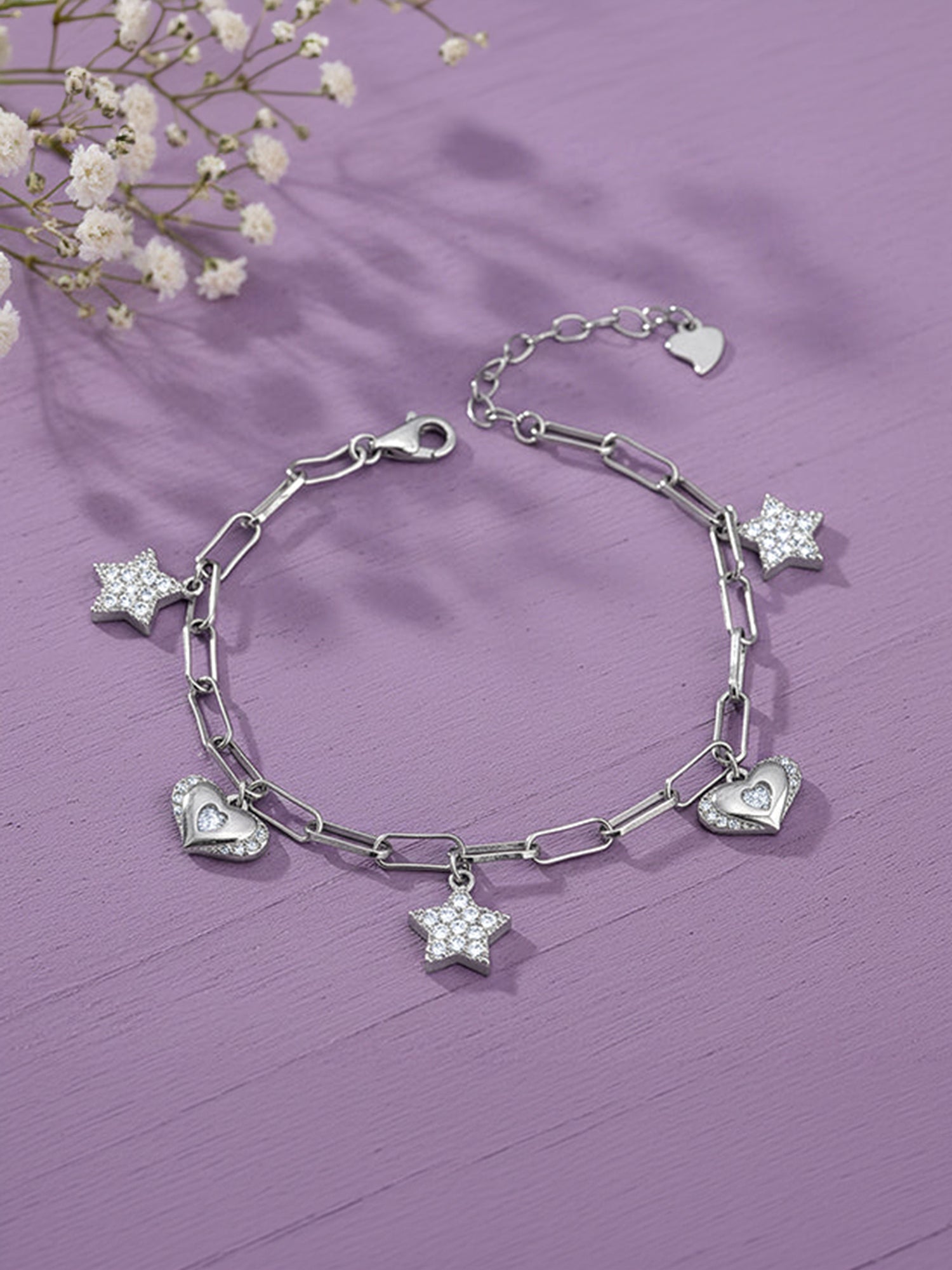 Silver Starry Love Bracelet