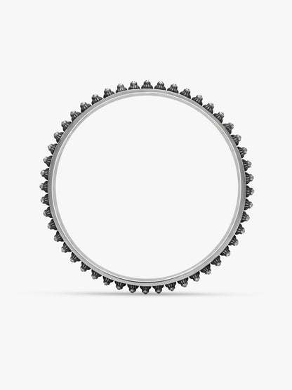 Oxidised Silver Everyday Style Bangle (Size 2.6)