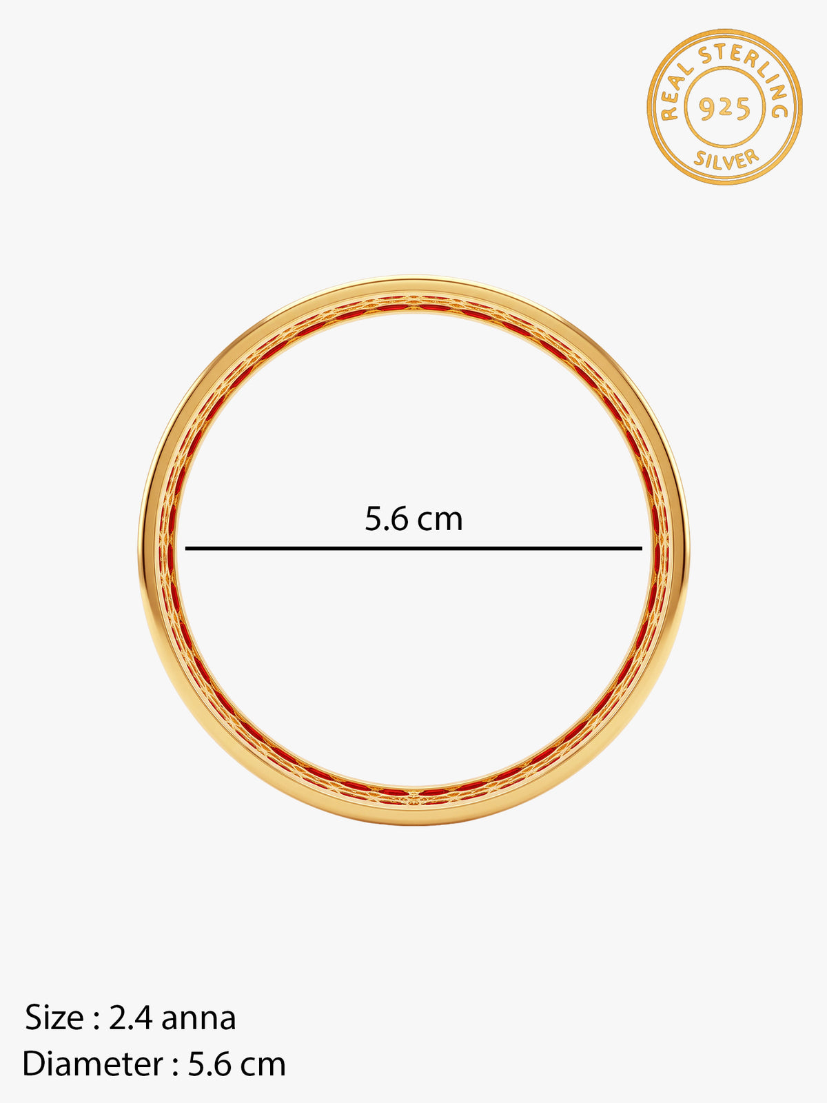 Golden Filia Bangle (Size 2.4)
