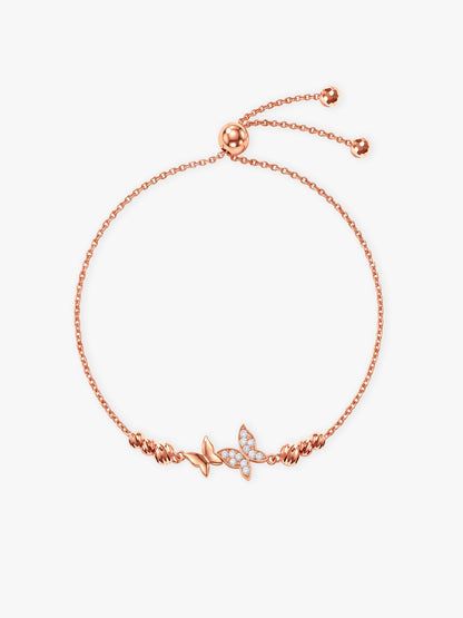 Rose Gold Gifted Butterfly Bracelet