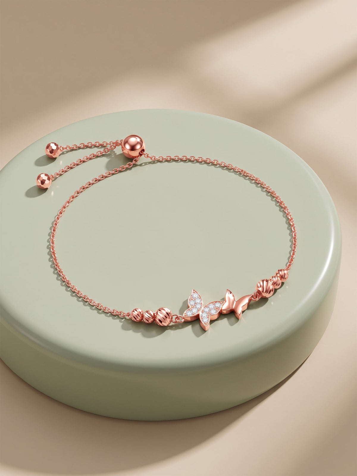 Rose Gold Gifted Butterfly Bracelet