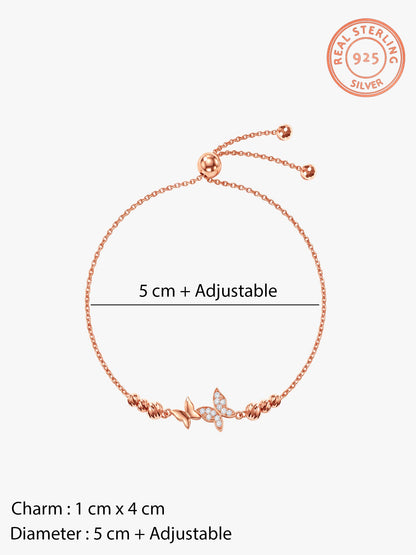 Rose Gold Gifted Butterfly Bracelet