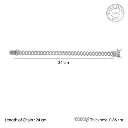 Silver Admiring Bracelet For Him