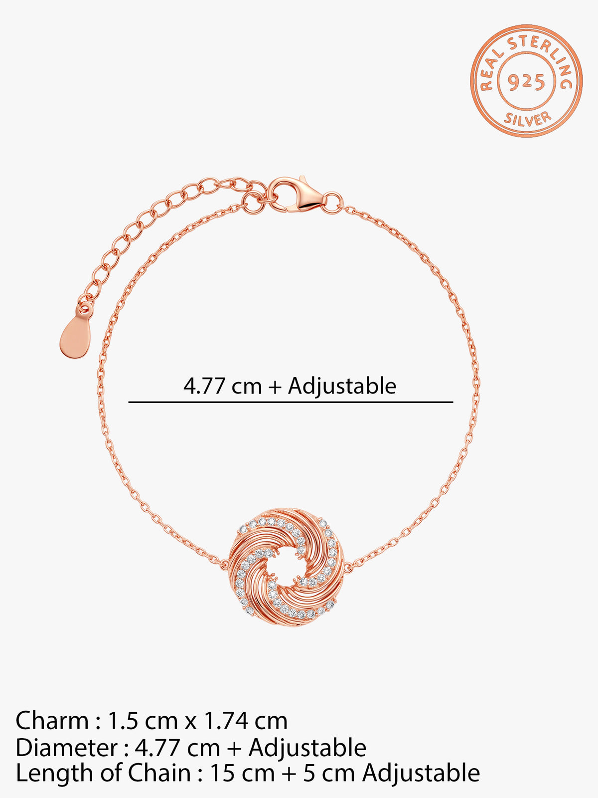 Rose Gold Cirque Glow Bracelet