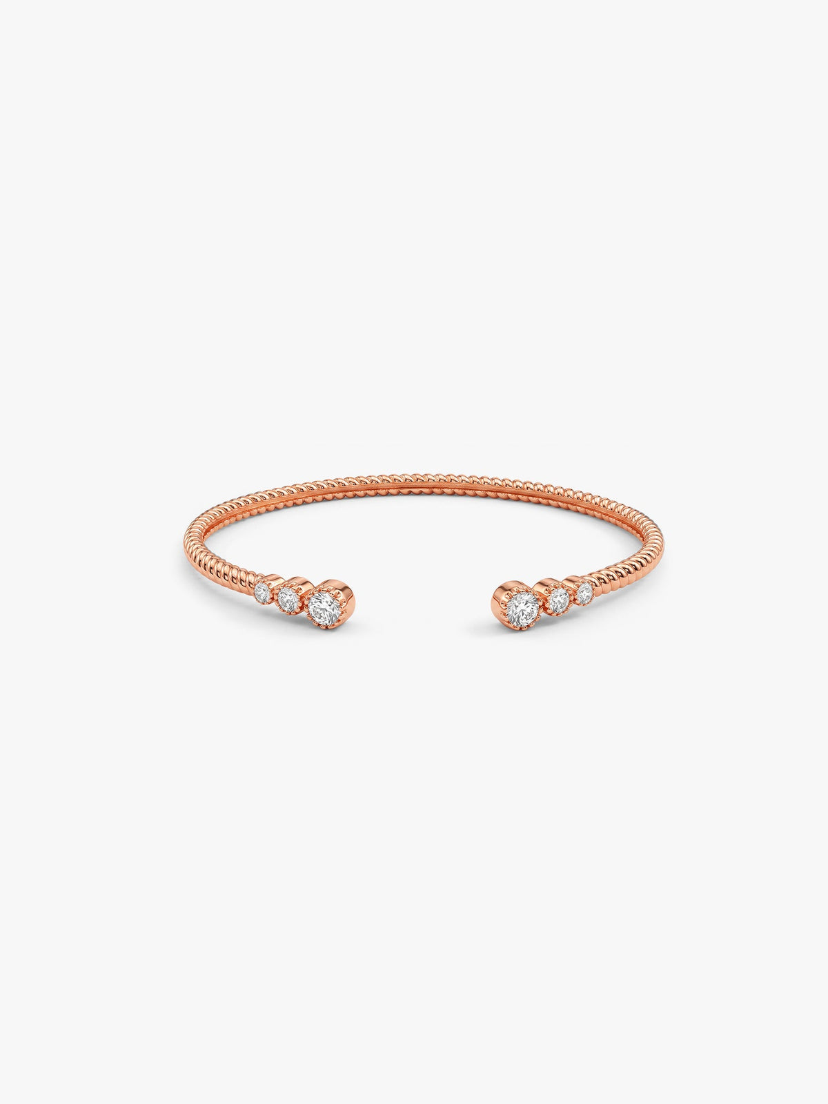 Rose Gold Twisted Glow Bracelet