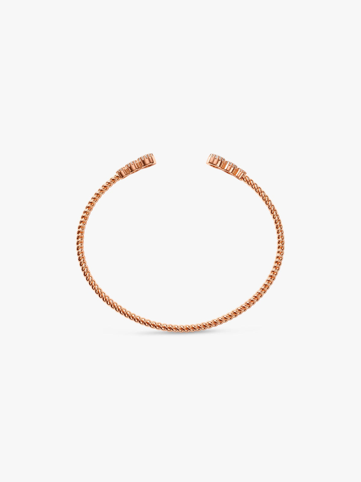 Rose Gold Twisted Glow Bracelet