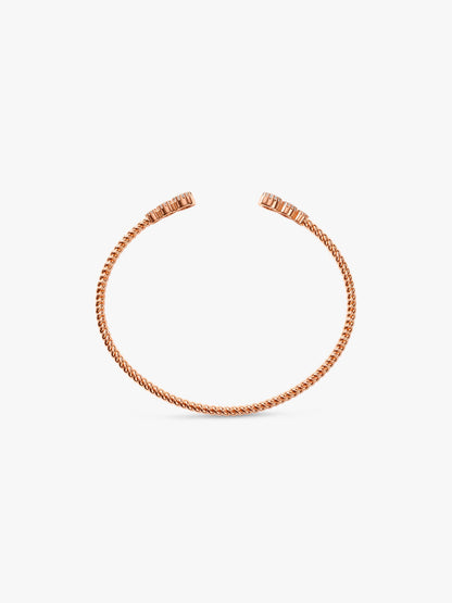 Rose Gold Twisted Glow Bracelet