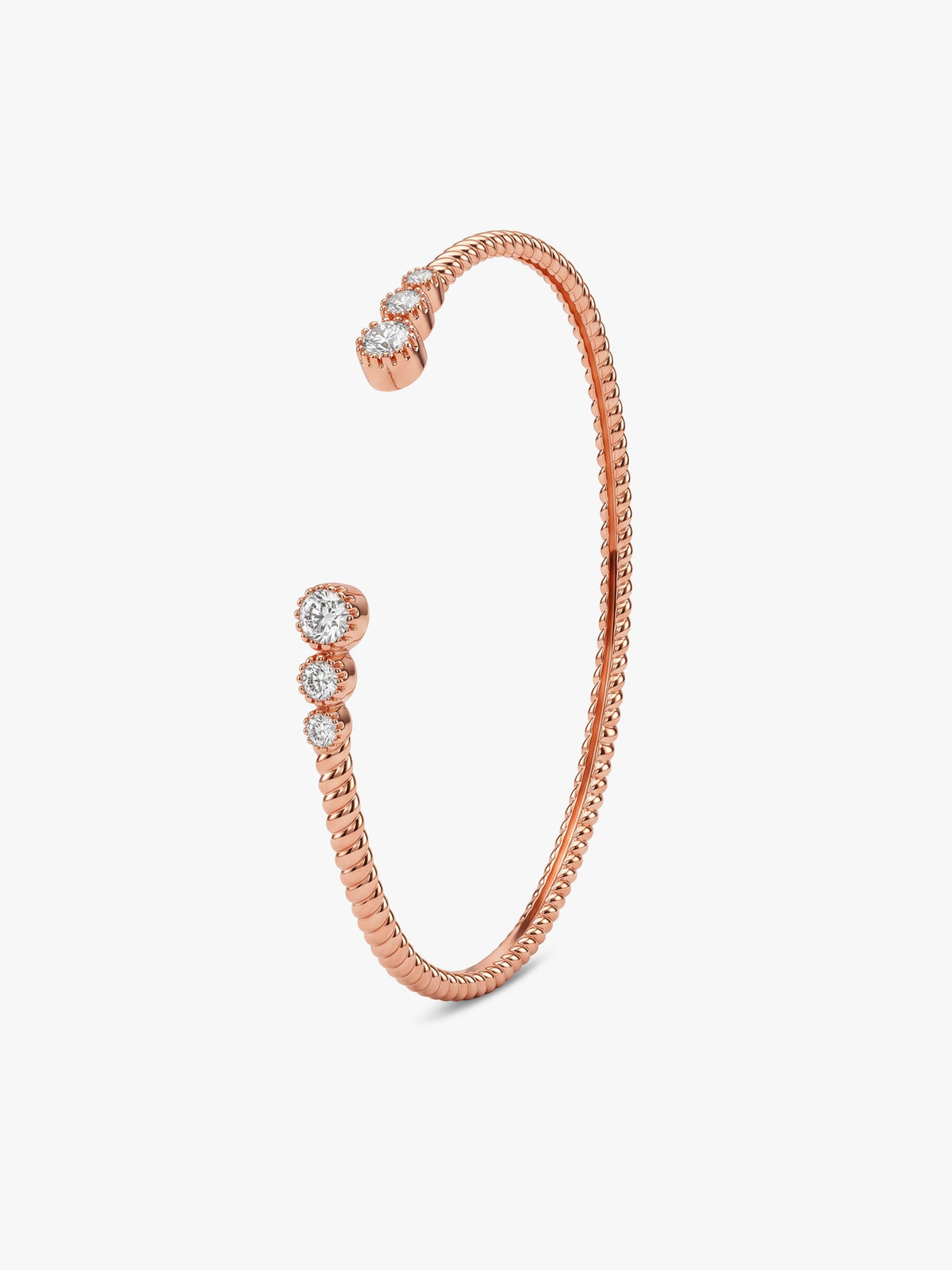 Rose Gold Twisted Glow Bracelet